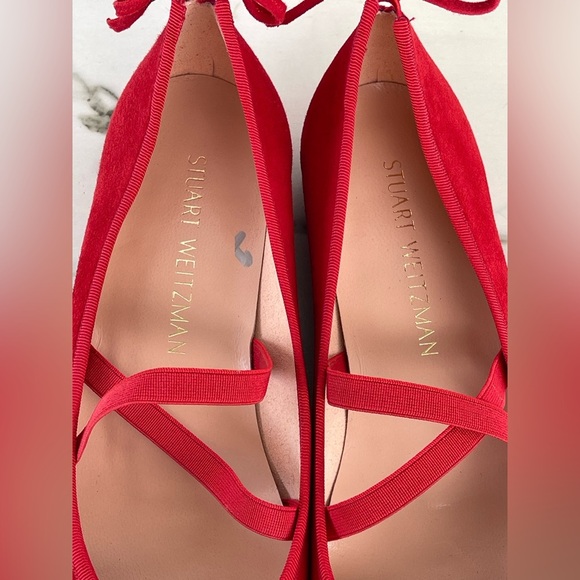 stuart weitzman Bolshoi Ballet Flat women red size 7 - Picture 5 of 8
